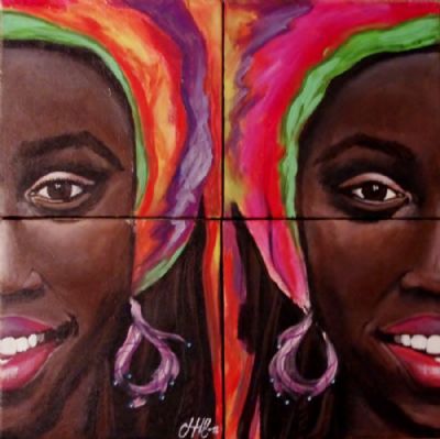 African smiling lady